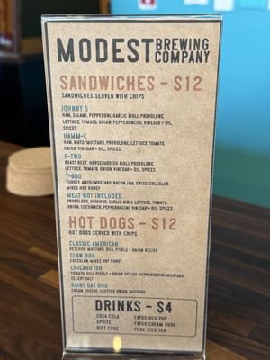 Menu photo 5 Modest Brewing Company Las Vegas, NV Menu photo 5 Modest Brewing Company Las Vegas, NV