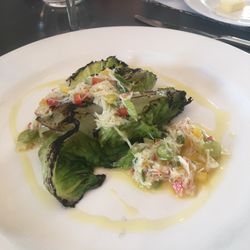 Platform1 - Grilled lettuce + crab vinegarette GF