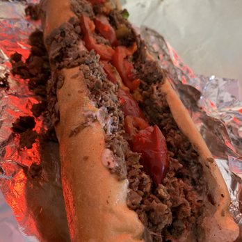 Max's Steaks - Cheesesteak with fried onions, sautéed mushrooms, sweet peppers, ketchup with American & Provolone on THE FRESHEST of THE FRESHEST rolls - Sandwiches Near Me - Philadelphia, Pennsylvania