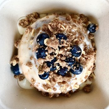 Cinnaholic - Blueberries, Granola, and Cream. - Desserts Near Me - Cary, North Carolina Cinnaholic - Blueberries, Granola, and Cream. - Desserts Near Me - Cary, North Carolina