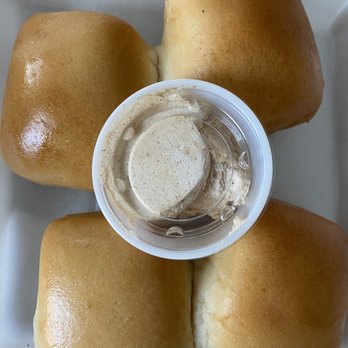 Texas Roadhouse - Delicious rolls with cinnamon butter to take home. - Barbeque Near Me - Carmel, Indiana