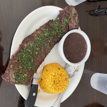 Rumba Cuban Cafe - Steak Churrasco with Beans and Rice - Cuban Near Me - Naples, Florida Rumba Cuban Cafe - Steak Churrasco with Beans and Rice - Cuban Near Me - Naples, Florida