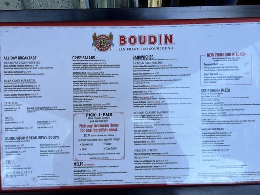 Menu photo 2 Boudin San Francisco, CA Menu photo 2 Boudin San Francisco, CA