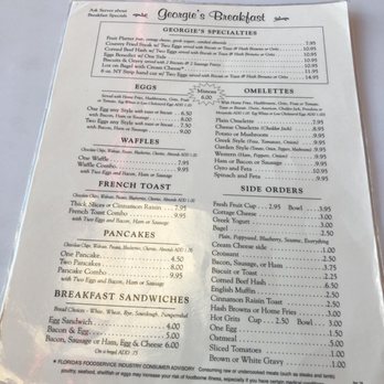 Georgie's Diner - Menu - Diners Near Me - Saint Augustine, Florida Georgie's Diner - Menu - Diners Near Me - Saint Augustine, Florida