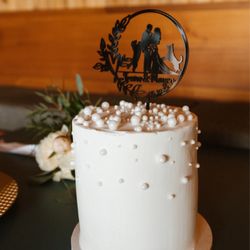 My Petite Sweet - Our wedding cake! Cookie dough cake with chocolate ganache, it was to die for.