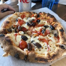 Vegetarian pizza - delicious!!!