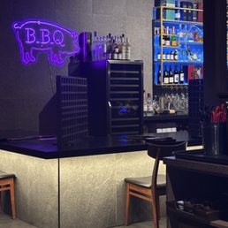 and there's a bar