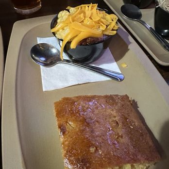 Sauced BBQ & Spirits - Orange - Cup Chili Mac with cornbread - Barbeque Near Me - Orange, California Sauced BBQ & Spirits - Orange - Cup Chili Mac with cornbread - Barbeque Near Me - Orange, California