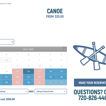 Colorado Watersports - Reservation being made just now, looks like the one we think we placed for them being closed already at 4:00pm. - Paddleboarding Near Me