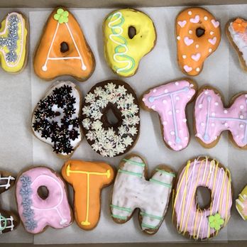 Daylight Donuts - a box of happy birthday donuts - Donuts Near Me - Coweta, Oklahoma Daylight Donuts - a box of happy birthday donuts - Donuts Near Me - Coweta, Oklahoma