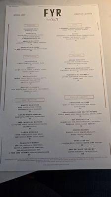 Menu photo 7 FYR Short North Columbus, OH