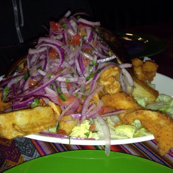 Listo el Pollo - Fried seafood platter! - Peruvian Near Me - Reseda, California