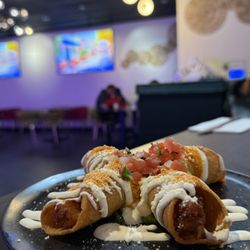 Maya Halal Taqueria - These are our potato taquitos! A great item to start with or have as a light meal.