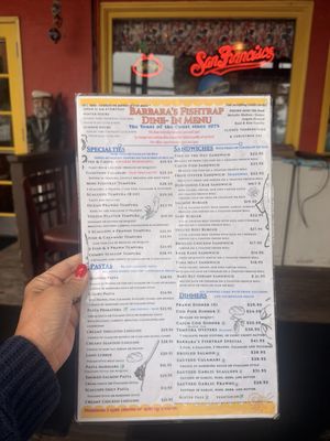Menu photo 6 Barbara's Fishtrap Half Moon Bay, CA
