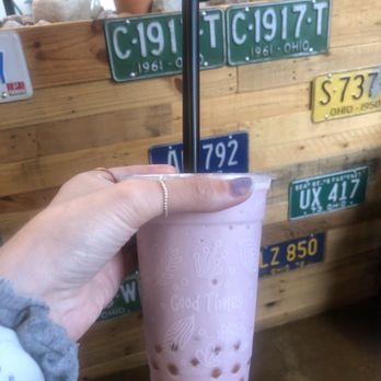 Pacific East - Blueberry slushy with bursting peach boba - Sushi Bars Near Me - Westlake, Ohio Pacific East - Blueberry slushy with bursting peach boba - Sushi Bars Near Me - Westlake, Ohio