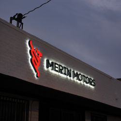 Merin Motors - We present to you the new wall logo, easy to spot us!