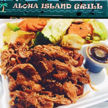 Aloha Island Grill - Chicken and veggie plate with great Hawaiian teriyaki flavor! You know it's good when it's consistently crowded. - Hawaiian Near Me - Spokane, Washington