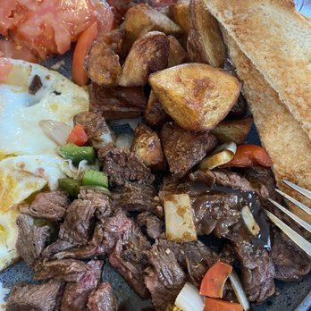 Island Cafe & Grill - Jamrock Steak and Eggs delicious! Eggs cooked perfectly! Home fries were some of best I've had. - Breakfast & Brunch Near Me - Hyannis, Massachusetts Island Cafe & Grill - Jamrock Steak and Eggs delicious! Eggs cooked perfectly! Home fries were some of best I've had. - Breakfast & Brunch Near Me - Hyannis, Massachusetts