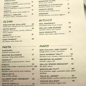 La Strega - Menu - Italian Near Me - Las Vegas, Nevada La Strega - Menu - Italian Near Me - Las Vegas, Nevada