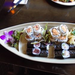 Dragon Pearl Authentic Asian Food - My selection of 3 different sushi rolls.