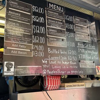 The People's Burger - The menu - Food Trucks Near Me - Seattle, Washington The People's Burger - The menu - Food Trucks Near Me - Seattle, Washington