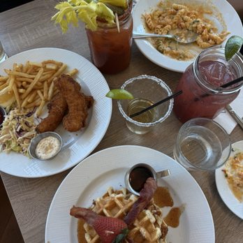 Lighthouse - Chicken & Waffles and Fish & Chips and jar drinks - Breakfast & Brunch Near Me - Newport Beach, California