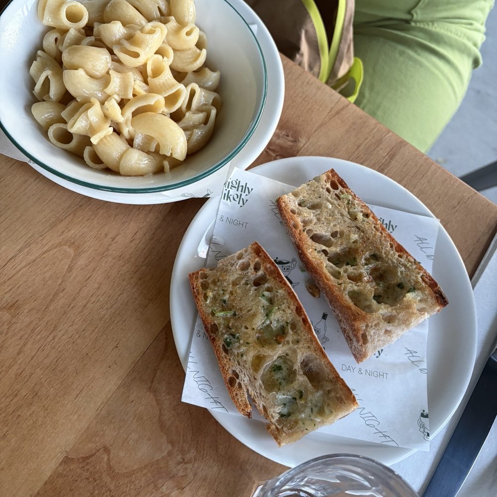 Highly Likely - Garlic bread and pasta - Coffee & Tea Near Me - Los Angeles, California Highly Likely - Garlic bread and pasta - Coffee & Tea Near Me - Los Angeles, California