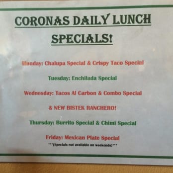 Coronas Mexican Restaurant - They have lunch specials - Mexican Near Me - Rockdale, Texas Coronas Mexican Restaurant - They have lunch specials - Mexican Near Me - Rockdale, Texas