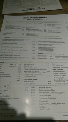 Menu photo 4 Le Pain Quotidien Buenos Aires, C Menu photo 4 Le Pain Quotidien Buenos Aires, C