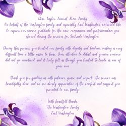 Ronald Taylor II Funeral Home - Thank you!
