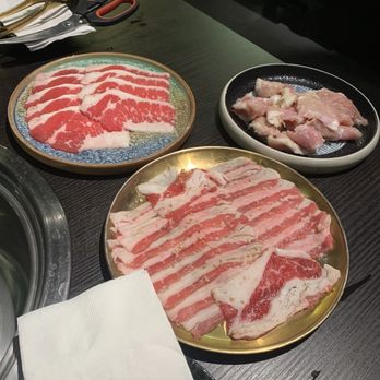 Meating - Beef belly, pork jowl, brisket - Barbeque Near Me - Alhambra, California