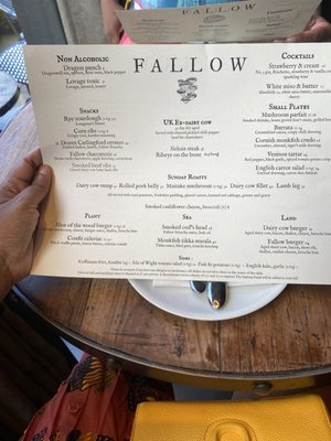 Menu photo 1 Fallow London, XGL