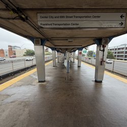 Septa Spring Garden Station - In the median of a highway