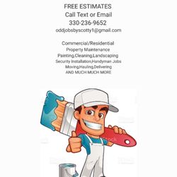 Odd Jobs by Scotty - A business  flyer that I give out to my customers.