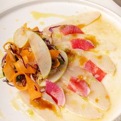 Jana Mediterranean Coastal - Seasonal Fruit & Fish take center stage in our Crudo.