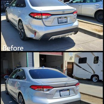 Roro's Auto Body - Before and after 2020 Toyota Corolla rear end collision repair - Body Shops Near Me - San Bruno, California Roro's Auto Body - Before and after 2020 Toyota Corolla rear end collision repair - Body Shops Near Me - San Bruno, California