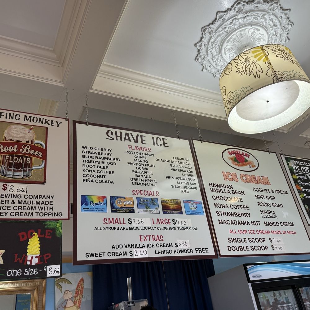 Surfing Monkey Shave Ice - Menu - Ice Cream & Frozen Yogurt Near Me - Kihei, Hawaii Surfing Monkey Shave Ice - Menu - Ice Cream & Frozen Yogurt Near Me - Kihei, Hawaii