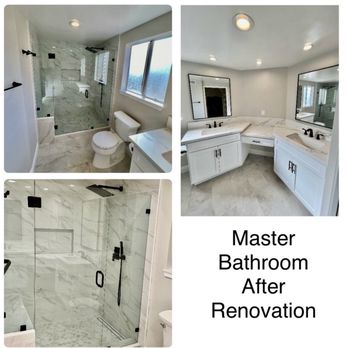 Tile by Vincent - Master bathroom after renovation. - General Contractors Near Me - Winnetka, California Tile by Vincent - Master bathroom after renovation. - General Contractors Near Me - Winnetka, California