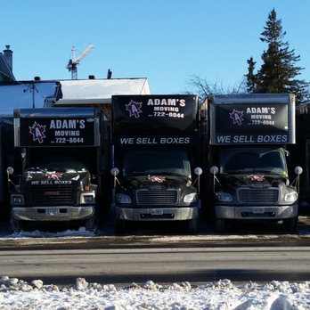 A Adam's Moving - Our fleet of trucks from Adam's Moving. - Movers Near Me - Ottawa, Ontario