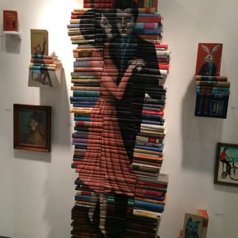 LA Art Show - Mike Stilkey recycled book art - Art Galleries Near Me - Los Angeles, California