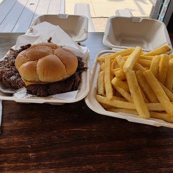 Mikeys Soft Serve Burger & Fries - double smash burger and amazing crisp fries - Burgers Near Me - Springfield, Massachusetts