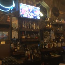 Sitting at the bar in the upstairs "Tavern" part of the place. Sitting at the bar in the upstairs "Tavern" part of the place.