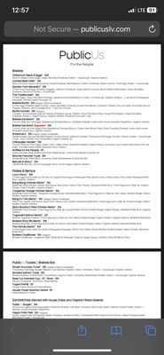 Menu photo 6 PublicUs Las Vegas, NV