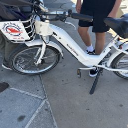 Bike with kid. Bike with kid.