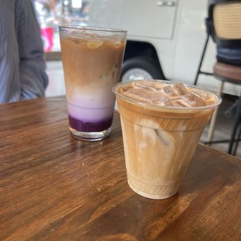 Pacha Collective - Ube coconut latte and banana cold foam latte - Coffee & Tea Near Me - Seattle, Washington Pacha Collective - Ube coconut latte and banana cold foam latte - Coffee & Tea Near Me - Seattle, Washington