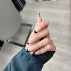 Color Nails Salon - Came in for a quick French set for the holidays. Got seated with Jenny. She was super quick and efficient ! I love them so much :3