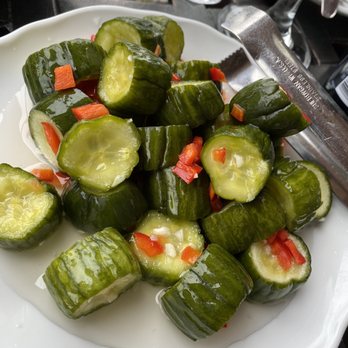 Hunan Taste - Pickled Lunch Fresh Cucumber in Seasoned Garlic - Chinese Near Me - Montclair, New Jersey Hunan Taste - Pickled Lunch Fresh Cucumber in Seasoned Garlic - Chinese Near Me - Montclair, New Jersey