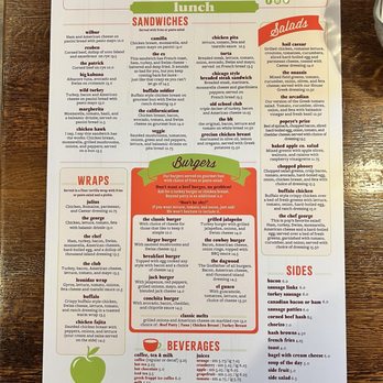 The Baked Apple Breakfast Co. - Lunch portion of menu - Breakfast & Brunch Near Me - Downers Grove, Illinois The Baked Apple Breakfast Co. - Lunch portion of menu - Breakfast & Brunch Near Me - Downers Grove, Illinois