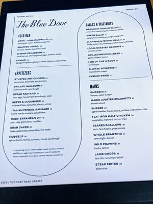 Menu photo 1 The Blue Door West Palm Beach, FL Menu photo 1 The Blue Door West Palm Beach, FL