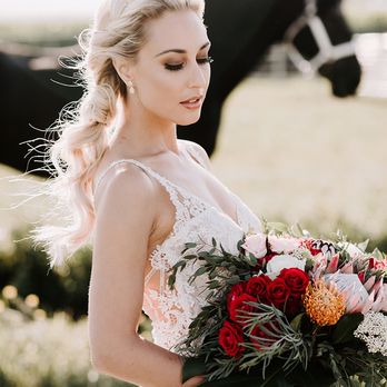 Lips & Lashes Bridal Studio - Boho Bridal Makeup & Hair Styling by Lips and Lashes Bridal * Photo by Andrea Godfrey - Makeup Artists Near Me - Glen Ellyn, Illinois
